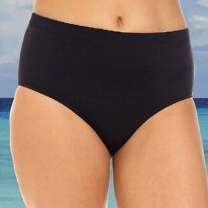 Swimsuits for All Black Bikini Briefs NWT